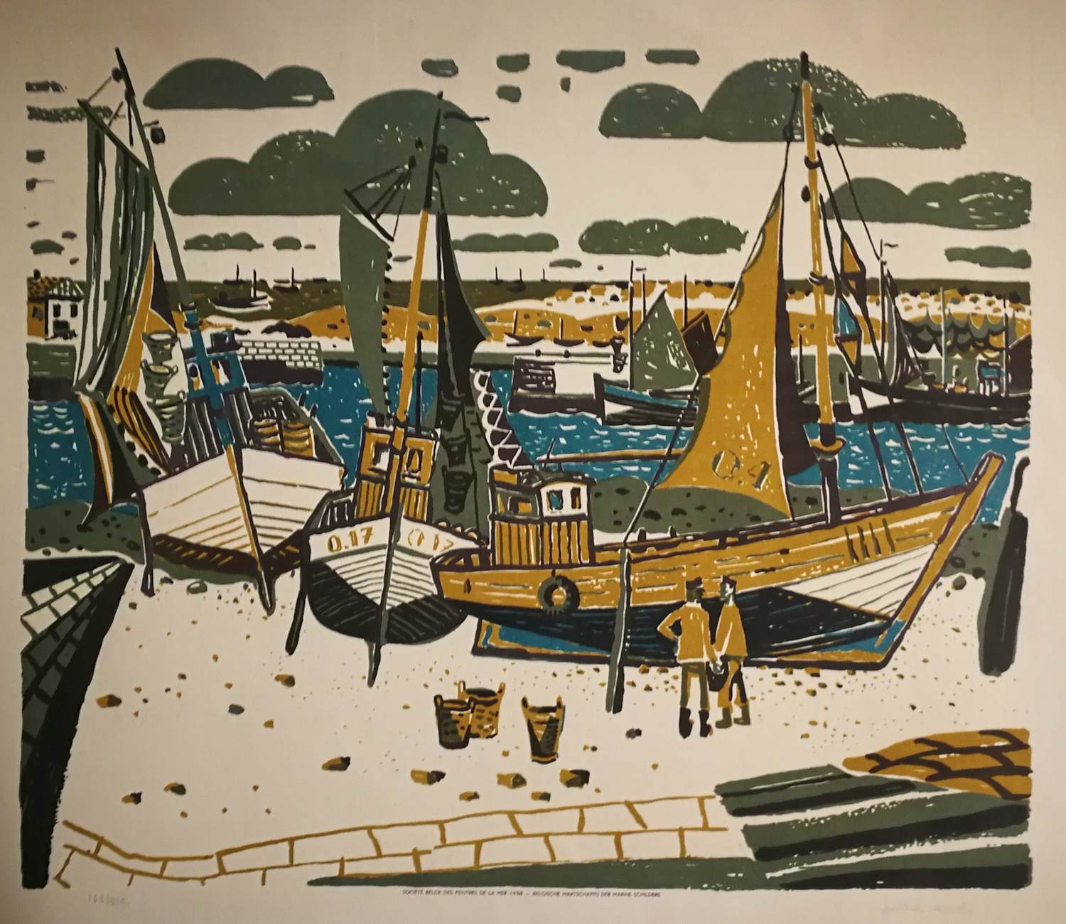 Buy Gustave Camus - Zeehaven. Vissersboten.? Bid from 69!