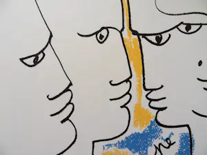 Jean Cocteau - Europa - De Raad van Wijzen, Lithografie, 1961 kopen? Bied vanaf 80!