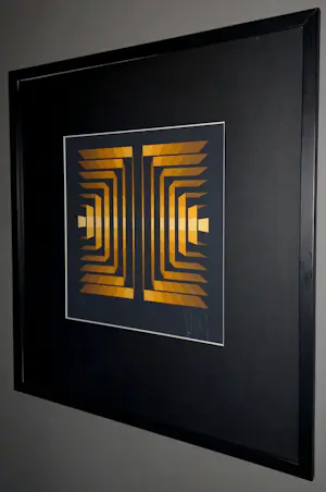 Jean Pierre Yvaral - Rayonette Orange, zeefdruk (mooi ingelijst) kopen? Bied vanaf 150!