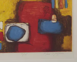 Hans Heijman - Ets, Het vermoeden II - Ingelijst, Mooi werk, Galerieprijs €385 kopen? Bied vanaf 29!