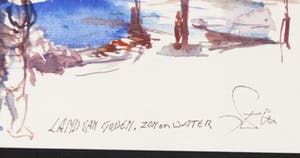 Franscz Witte - Lot van vijf aquarellen, Diverse voorstellingen kopen? Bied vanaf 1!