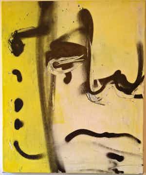 Herman Brood - Schilderij Herman Brood - Face. verkocht voor € 950!