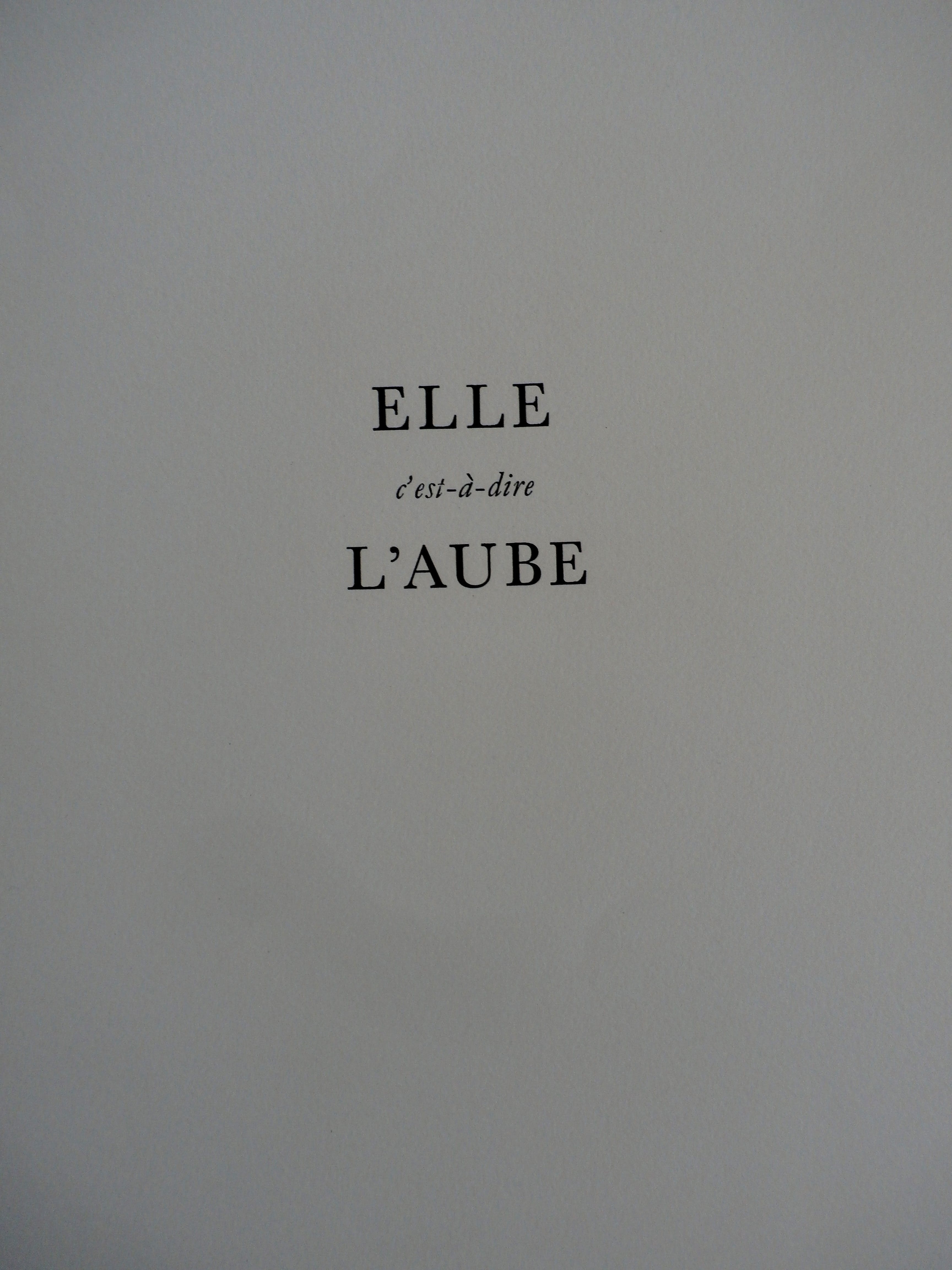 Corneille -  Elle c'est á dire l'aube - 1956 - complete map met 5 litho's - zeldzaam! kopen? Bied vanaf 1750!