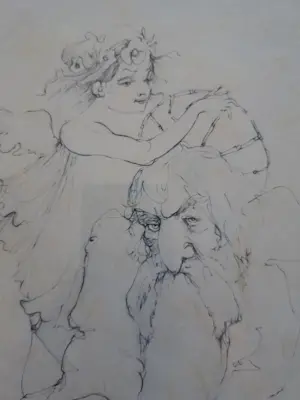 Leonor Fini - Ouderling met elfjes kopen? Bied vanaf 75!