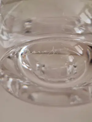 Orrefors - zware kristallen schaal, Lars Hellsten kopen? Bied vanaf 39!