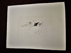 Metten Koornstra - Grote litho - 'eindelijk vakantie!' - 1966 potloodgesigneerd kopen? Bied vanaf 1!