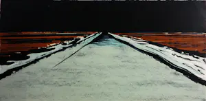 Koen Vermeule - Lithografie, Nachtlandschap - Ingelijst kopen? Bied vanaf 100!