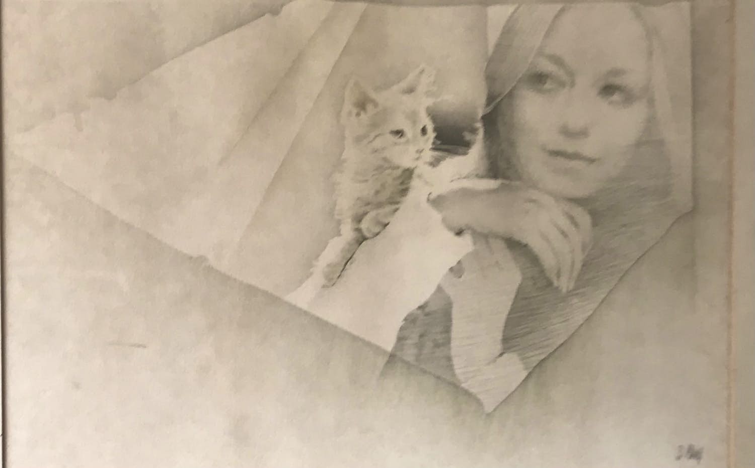 Pol Mara - Vrouw met poes verkocht voor € 65!