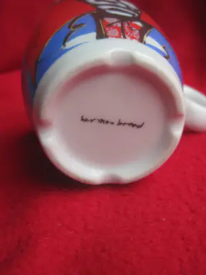 Herman Brood - 4 porseleinen kopjes. kopen? Bied vanaf 25!