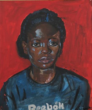 Peter Klashorst - Acryl op board, Zonder titel - Ingelijst kopen? Bied vanaf 300!