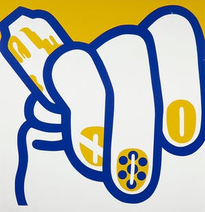 Marte Roling - Zeefdruk, Handen 26 G - Ingelijst kopen? Bied vanaf 1!