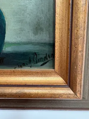 Jozef Gindra - Bloemstilleven met geraniums kopen? Bied vanaf 275!