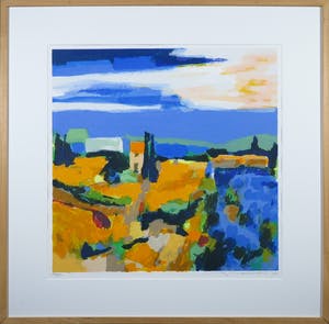 Willem Brauck - Zeefdruk, La Perspective Larochemillay - Ingelijst kopen? Bied vanaf 50!