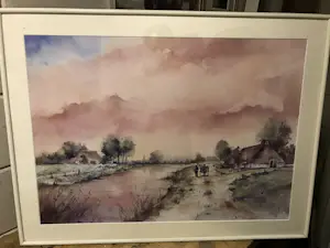 Jan Kooistra - Landschap in Friesland kopen? Bied vanaf 100!