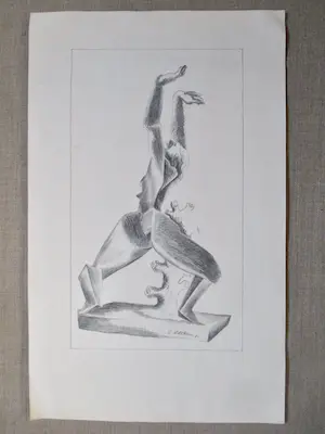 Ossip Zadkine - Litho De verwoeste stad kopen? Bied vanaf 60!