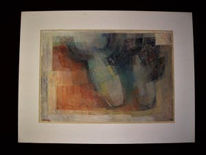 Caveto - pseudoniem van Jan Dohmen (Bladel 1923-) grote Aquarel - Abstract - gesigneerd kopen? Bied vanaf 20!
