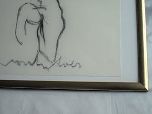 Anton Heyboer - Pastelkrijt, “Naakte vrouw” – gesigneerd & ingelijst kopen? Bied vanaf 1!