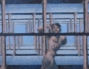 Piet van Mook - Gemengde techniek op papier, Naakt figuur - Ingelijst kopen? Bied vanaf 1!