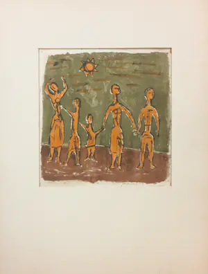 Klaas Gubbels - Litho, Gezin (1954) kopen? Bied vanaf 250!