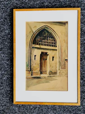 Niet of onleesbaar gesigneerd - In 1939 gemaakt aquarel "Paris - Île de la Cité Conciergerie - gesigneerd kopen? Bied vanaf 1!