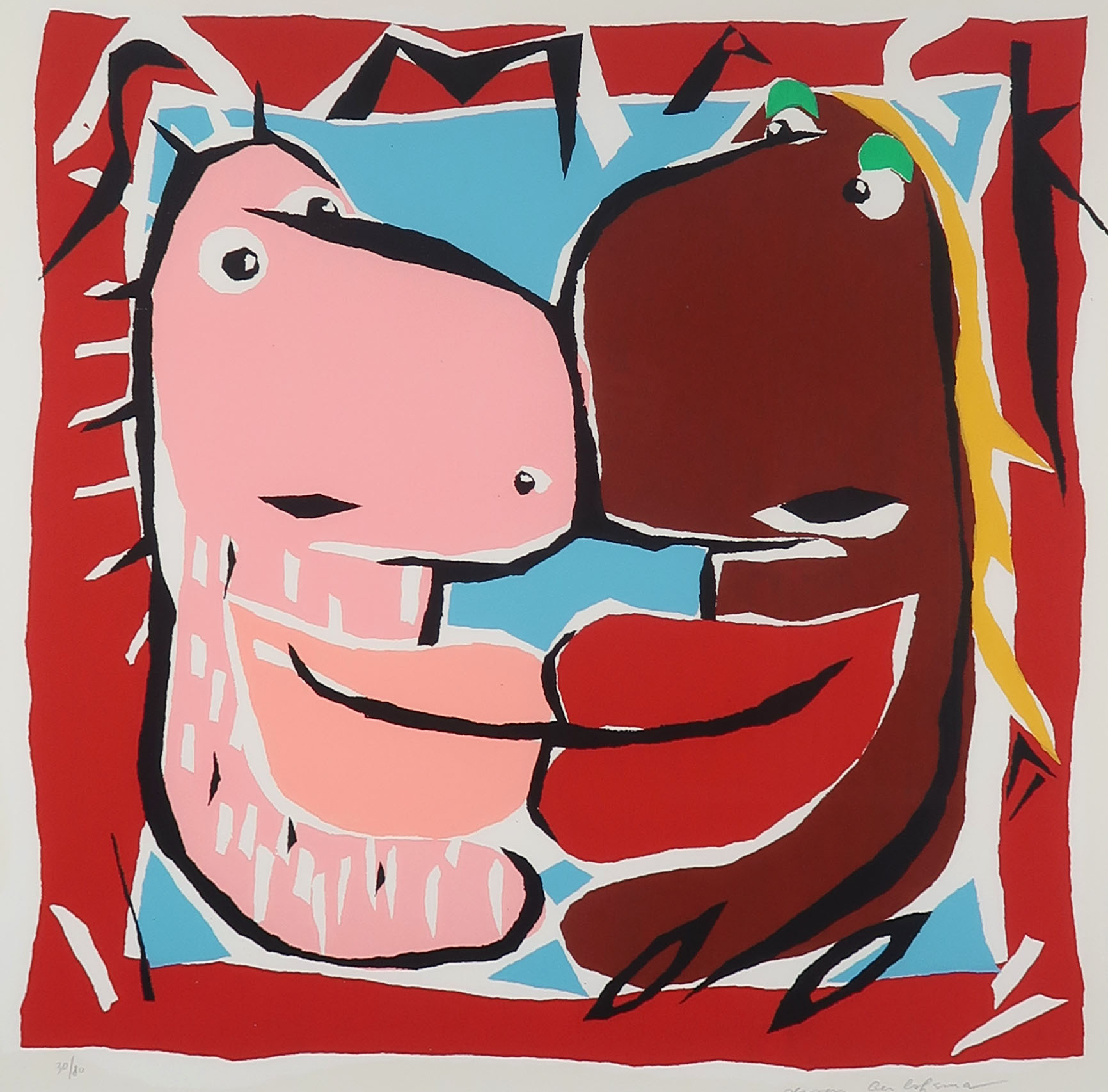 Jeroen Gerlofsma - Zeefdruk, Smak - Ingelijst kopen? Bied vanaf 35!