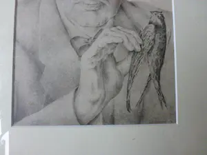 Wim Schuhmacher - Zelfportret met dode zwaluw kopen? Bied vanaf 50!