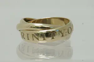 Acheter77 - Exclusieve originele 18krt wit-gouden Cartier "trinity" ring - 3 delig? Enchérissez de 600!