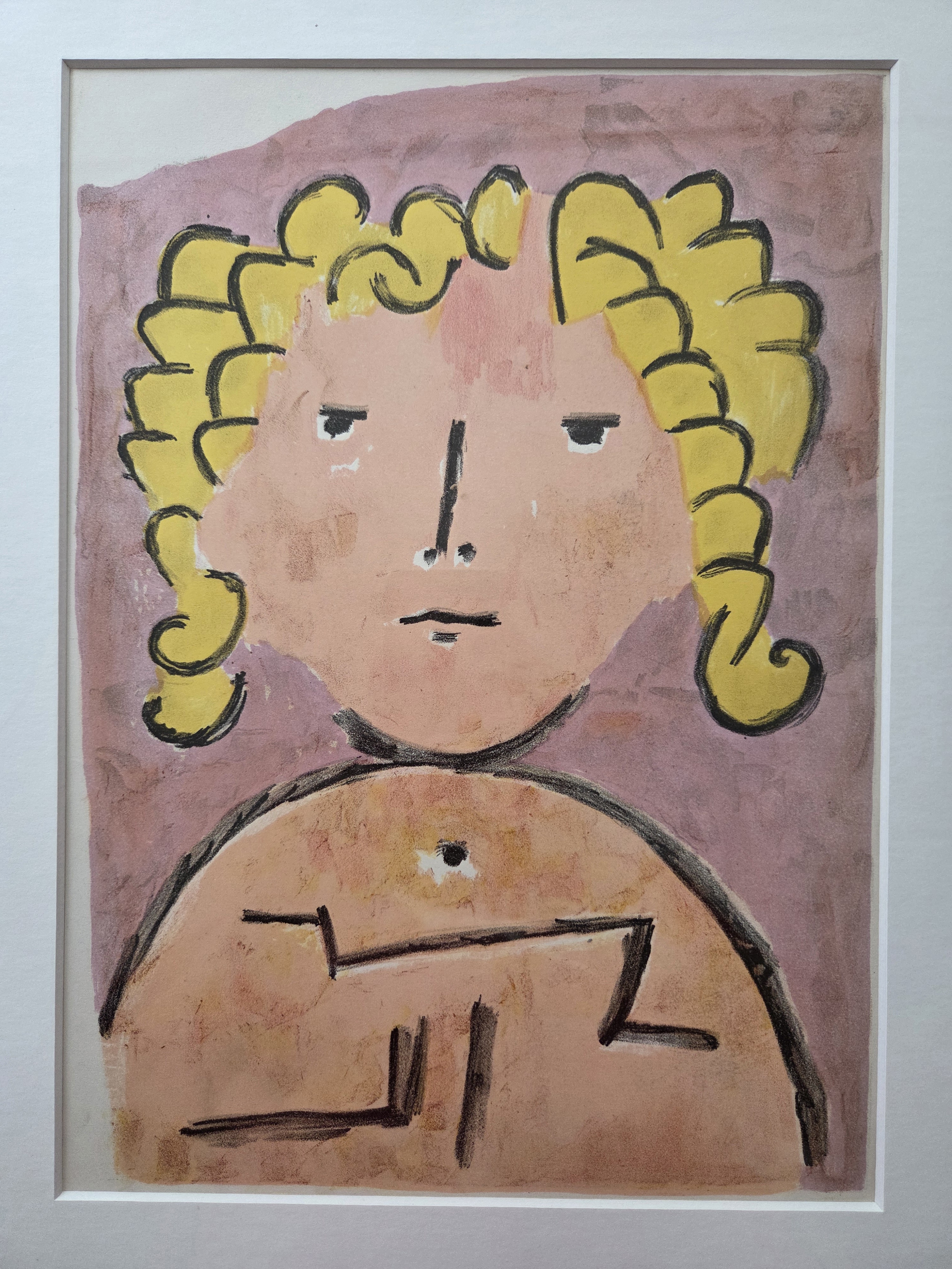 Buy Paul Klee - Portret kind. Uit Verve. Druk Mourlot. Ingelijst..? Bid from 219!