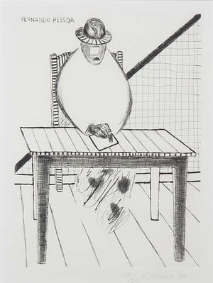 Roger Raveel - Ets, Fernando Pessoa - Ingelijst kopen? Bied vanaf 500!