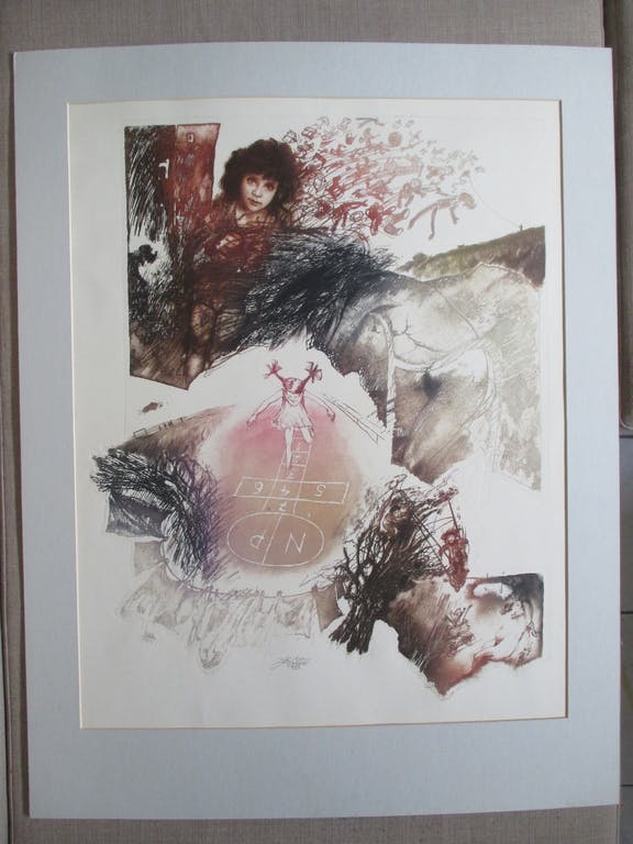 Ladislav Kuklik -  grote ets, "Onderbroken droom" 1983 kopen? Bied vanaf 35!