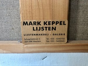 Floor de Bruyn Kops - Witte Duif - zacht pastelkleurig olieverf met goud verf 120x100 kopen? Bied vanaf 295!