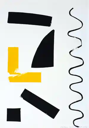 Frans van Bommel - Acryl op papier (2006) verkocht voor € 65!