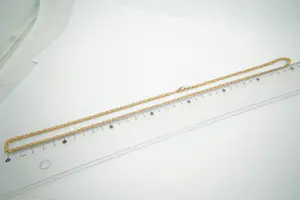 76 - Tijdloos 14 karaats geelgouden koningscollier 74 cm lang kopen? Bied vanaf 2100!