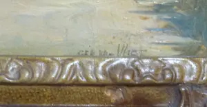 Ger van Vliet - Landschap met boot en boerderij kopen? Bied vanaf 50!