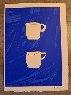 Klaas Gubbels - Theekopjes - gesigneerd - 1997 kopen? Bied vanaf 1!