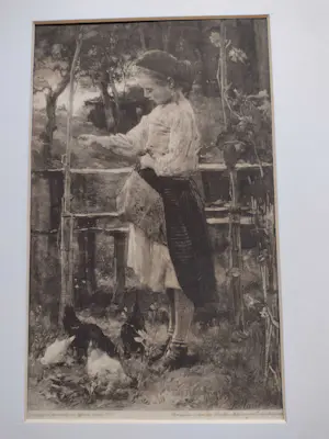 Niet of onleesbaar gesigneerd - Kippen voeren kopen? Bied vanaf 1!