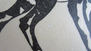 Jac. de Beer - Houtsnede "Hertje" kopen? Bied vanaf 5!