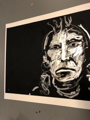Espen Hagen - zeefdruk, Titel Indian Chief Black kopen? Bied vanaf 70!