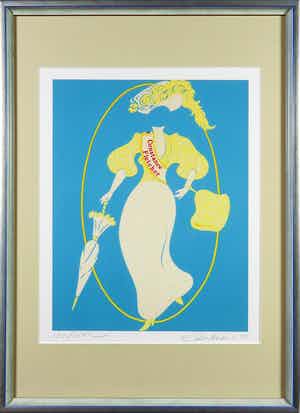 Robert Indiana - Litho, Constance Fletcher uit Mother of us All - Ingelijst verkocht voor € 1!