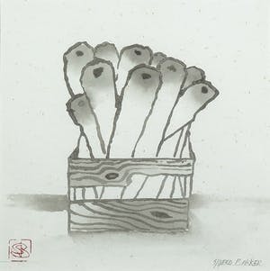 Sjoerd Bakker - Aquarel, Zonder titel kopen? Bied vanaf 1!
