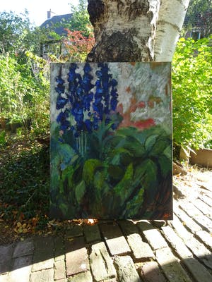 Irene van Lippe Biesterfeld - titel: Blauw - verkoop expositie voor het natuurcollege kopen? Bied vanaf 450!