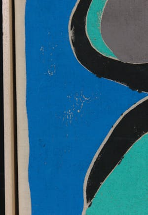 Zita Theelen - Houtdruk op textiel, Drieluik kopen? Bied vanaf 1!