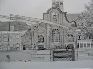 Sees Vlag - Zeefdruk: Rotterdam Delfshaven - 1979 kopen? Bied vanaf 70!