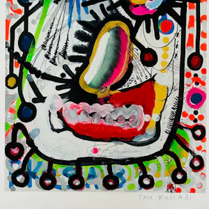 Paul Indrek Kostabi - pop-art litho zzefdruk - handgesigneerd - oplage 1 kopen? Bied vanaf 150!