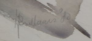 Jan Snellaars - Aquarel op papier, Uitzicht - Ingelijst kopen? Bied vanaf 40!