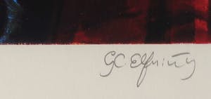 Gerda Elfring - Zeefdruk, Kippen - Ingelijst kopen? Bied vanaf 35!