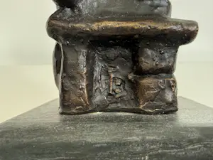 Brons (Onbekend) - bronzen sculptuur | 'Zittende man' kopen? Bied vanaf 20!