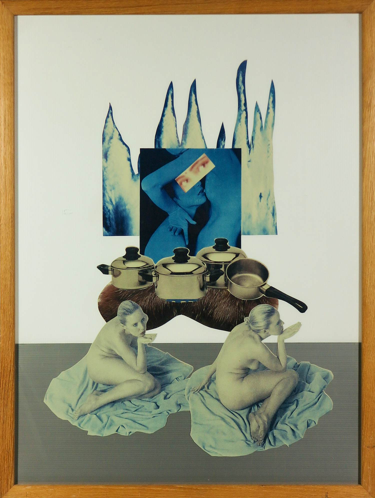 Herman van den Boom - Collage, Zonder titel - Ingelijst kopen? Bied vanaf 70!