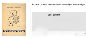 Marc Chagall - Le dur désir de durer,dor Paul Éluard kopen? Bied vanaf 180!