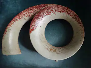 Bertoncello - vaas met bijzondere vorm en Screziato Tabacco glazuur kopen? Bied vanaf 85!